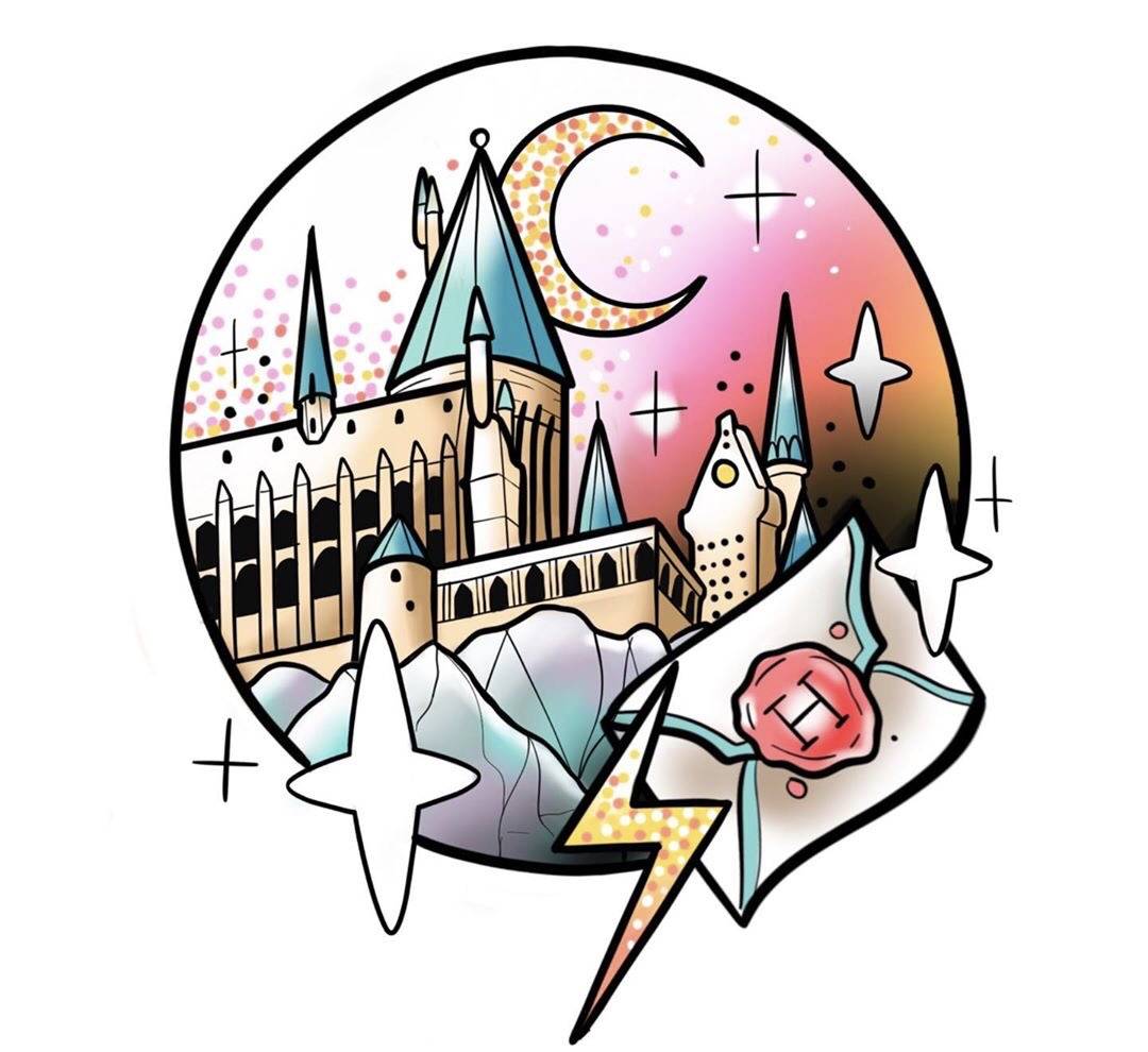 
上海由龙纹身分享彩色小清新纹身图案‘panda sports’(图20)